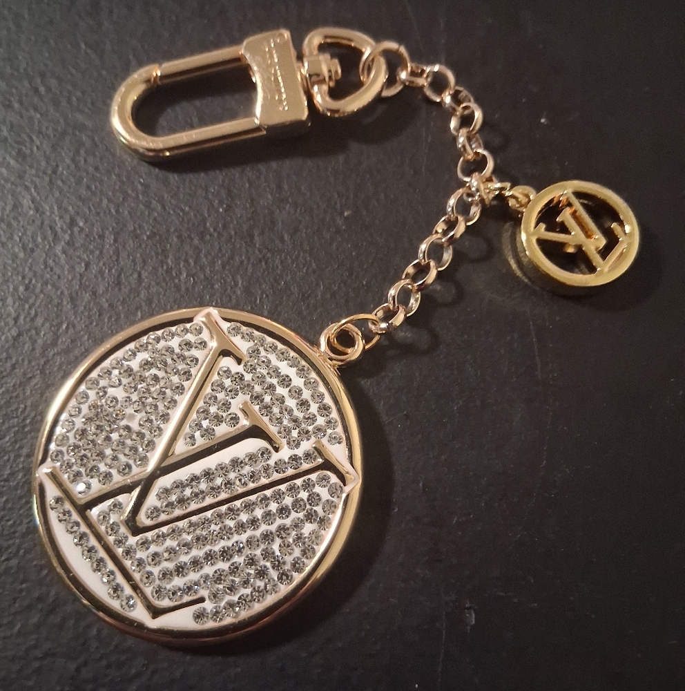 LARGE Shimmering Gold LV Bag Charm
